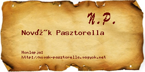 Novák Pasztorella névjegykártya